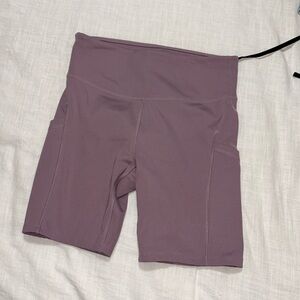 All in Motion purple biker shorts